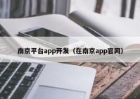 南京平台app开发（在南京app官网）