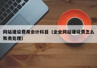 网站建设费用会计科目（企业网站建设费怎么账务处理）