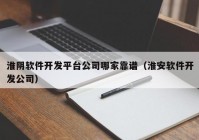 淮阴软件开发平台公司哪家靠谱（淮安软件开发公司）