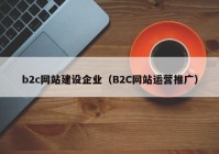 b2c网站建设企业（B2C网站运营推广）