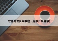 软件开发自学教程（程序开发自学）